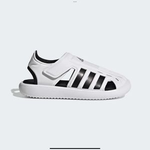 Adidas WATER SANDALS Toddler Black & White Size 5K NEW
